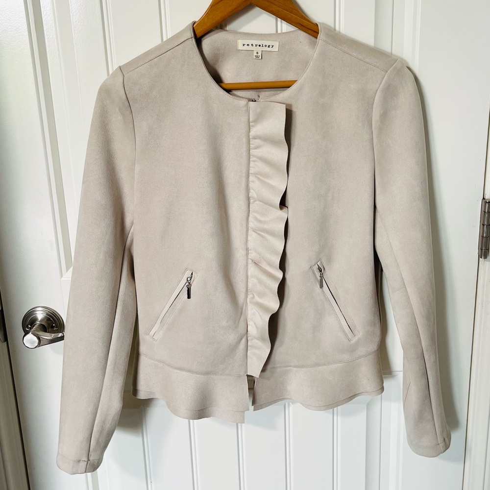 LIKE NEW Retrology Suede Look Jacket